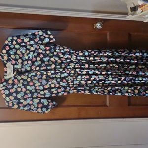 Vintage Liz Roberts 1970s maxi dress MCM modest pleated conservative candy balls